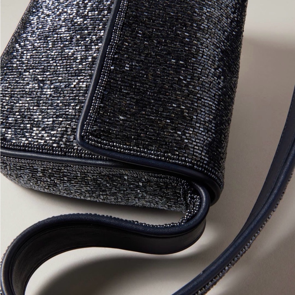 STAUD Navy Beaded Tommy Bag - Picture 3 of 10